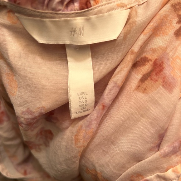 H&M floral blouse sz L. - Picture 10 of 10